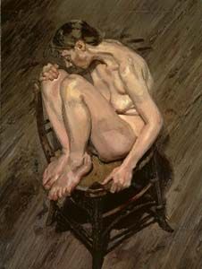 Lucien Freud, "Naked girl"